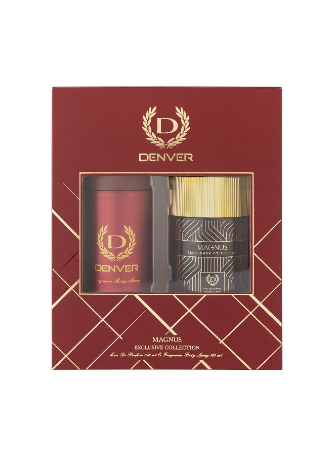 Denver Gentlemen Collection Gift Pack ( Honour Deo 165ml + Magnus Perfume 100ml) - Image 1
