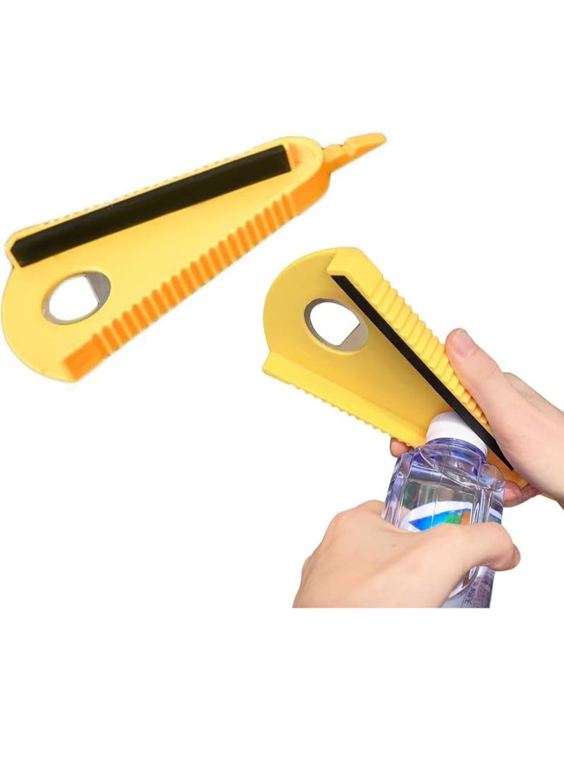 Generic - 2PCS Easy Grip 4in1 Jar Opener Effortless Opening for Weak Hands - Multifunctional Kitchen Tool for Bottles Cans Jars and More Essential Home Assistance   ﻿ - Image 1