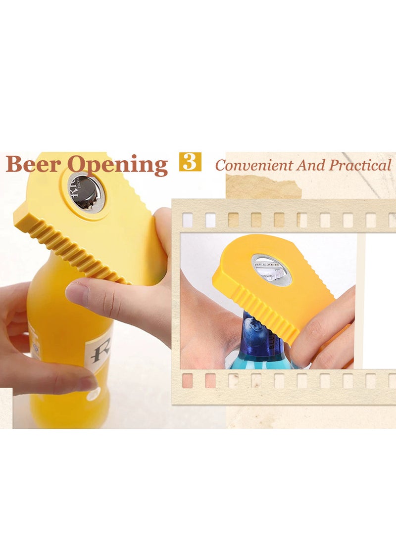 Generic - 2PCS Easy Grip 4in1 Jar Opener Effortless Opening for Weak Hands - Multifunctional Kitchen Tool for Bottles Cans Jars and More Essential Home Assistance   ﻿ - Image 1