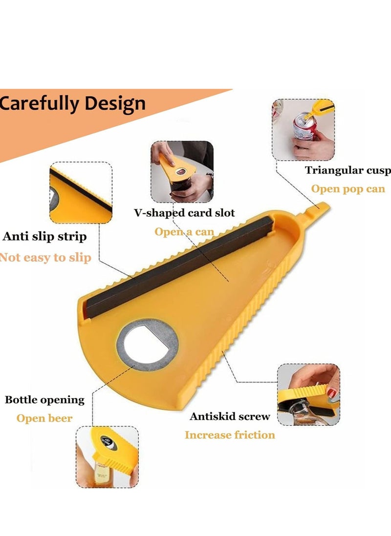 Generic - 2PCS Easy Grip 4in1 Jar Opener Effortless Opening for Weak Hands - Multifunctional Kitchen Tool for Bottles Cans Jars and More Essential Home Assistance   ﻿ - Image 1