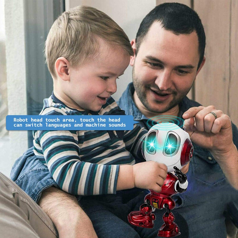 MING YING 66 Talking Robot for Kids Toy - Mini Robot Toys That Repeats What You Say, Robots Toys for 4 5 6 Year Old Girls and Boys, Stocking Stuffers for Boys and Girls (Blue) - Image 4