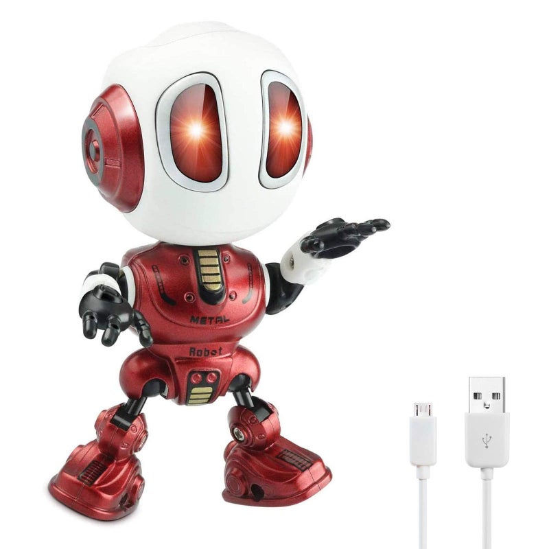MING YING 66 Talking Robot for Kids Toy - Mini Robot Toys That Repeats What You Say, Robots Toys for 4 5 6 Year Old Girls and Boys, Stocking Stuffers for Boys and Girls (Blue) - Image 1