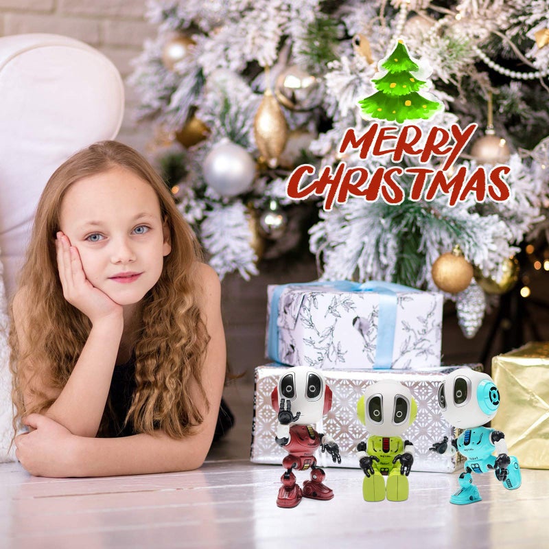 MING YING 66 Talking Robot for Kids Toy - Mini Robot Toys That Repeats What You Say, Robots Toys for 4 5 6 Year Old Girls and Boys, Stocking Stuffers for Boys and Girls (Blue) - Image 5