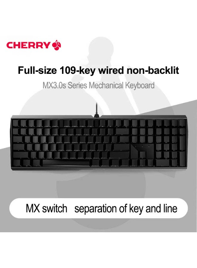Cherry لوحة مفاتيح ميكانيكية CHERRY MX3.0S هيكل ألمنيوم لاسلكية سلكية 108 مفتاح للألعاب والمكتب بلوتوث ثلاثي الوضع - Image 1