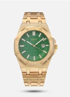 Gold with green dial