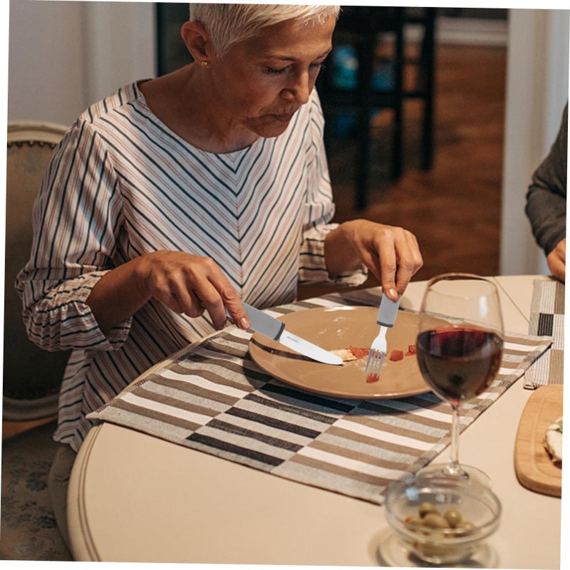 Ergonomic Adaptive Utensils Set Portable Spoon and Fork for Elderly - Image 4