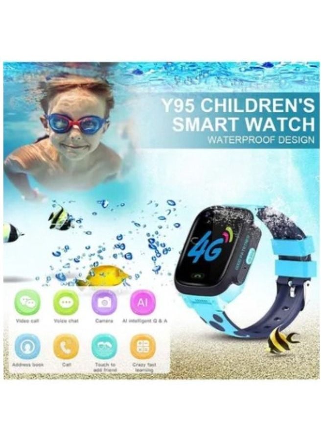 Nabi 4G GPS Waterproof FOR Kids Smart Watch Blue  - Image 1