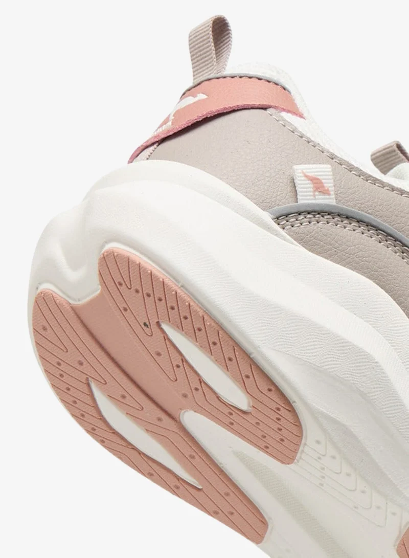 Kangaroos WHITE Women's Panelled Sports Shoes with Lace-Up Closure for Women | Best Price UAE