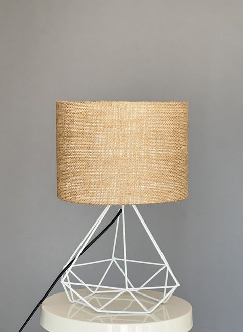 Table Lamp - White And Beige