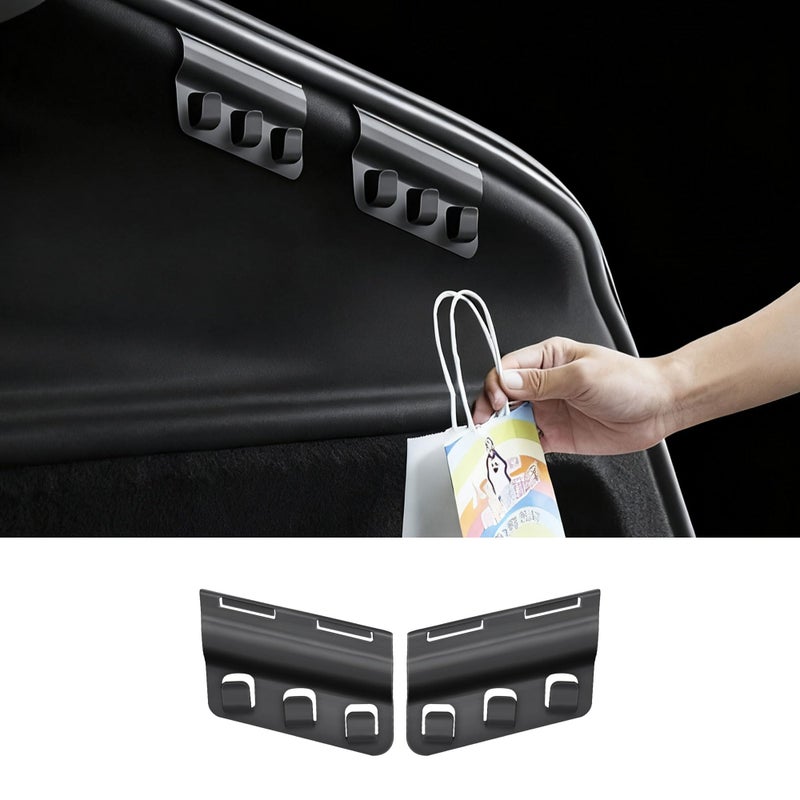 Arcoche Trunk Grocery Bag Hook ABS Trunk Hook for Tesla Model Y Juniper Accessories 2025 2026 Trunk Organizer 2PC - Image 1