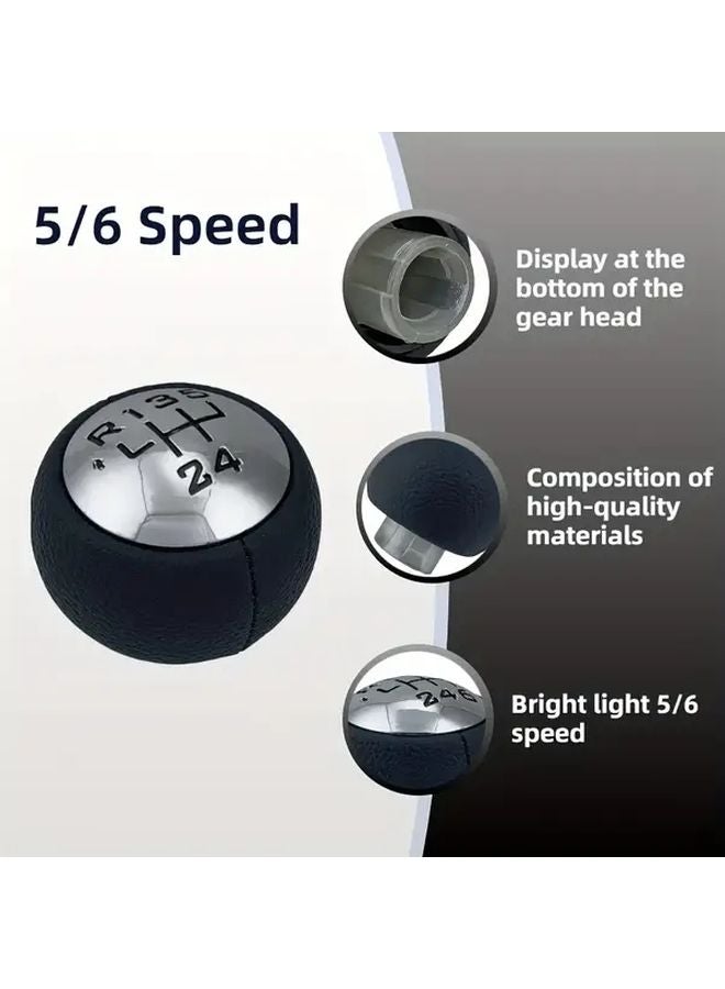 Black 6 Speed Manual Transmission Gear Shift Knob Replacement For Peugeot 307 308 3008 407 5008 807 Citroen C3 C4 C8 - Image 5