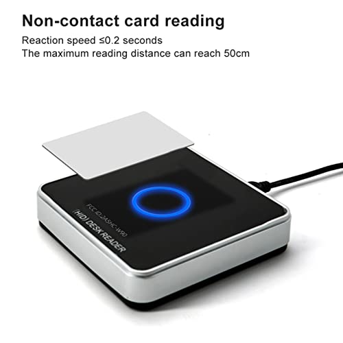 Thincol RFID Card Reader, UHF USB Desktop Reader Writer 902～928MHz Frequency, 50cm Contactless Proximity Sensor Built-in Buzzer, Compatible with ISO18000-6C, ISO18000-6B - Image 2