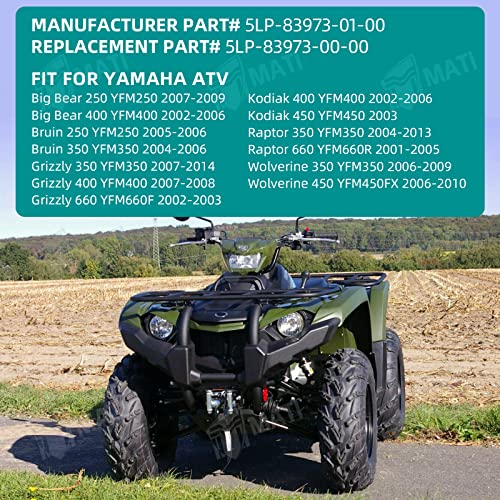 M MATI Left Handlebar Switch Control Engine Start Run Off Headlight for Yamaha YFM Big Bear 250/400 Grizzly 350/400/660 Kodiak 400/450 Wolverine 350/450 Raptor 350/660 Bruin 250/350 5LP-83973-01-00 - Image 2