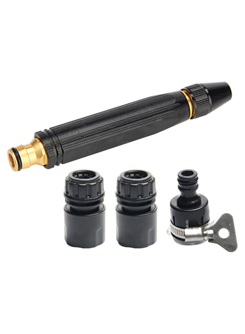 Car Washing High Pressure Water Gun Nozzle,Garden Hose Nozzle Spray - High Pressure Metal Water Gun Sprinkler,Adjustable Metal Nozzle Garden Hose Sprinkler - Image 3