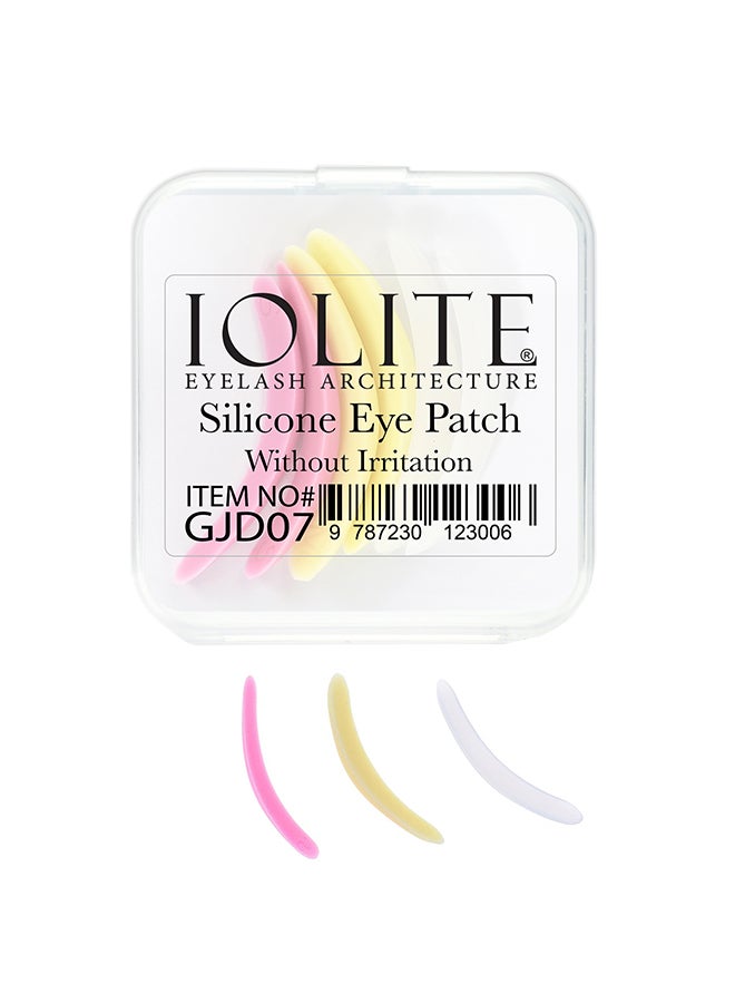 IOLITE 6 قطع وسادات تجعيد الرموش من السيليكون لرفع الرموش، بدائل وسادات لمقاسات S و M و L مع 3 أحجام مختلفة - GJD07 - Image 1