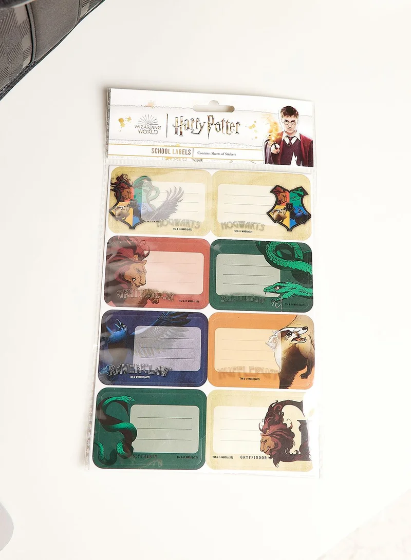 Harry Potter Multicolour Harry Potter School Labels Stickers