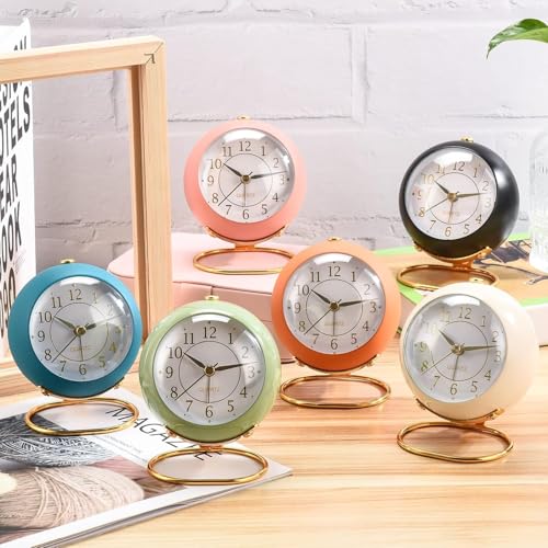 Kadio Classic Table Alarm Clock | Battery Operated Silent Operation Non-Ticking Alarm Clock with Backlight HD Glass | Stylish Snooze Clock for Bedroom, Home, Kitchen & Indoor Use (KD-508Purplee) - Image 4