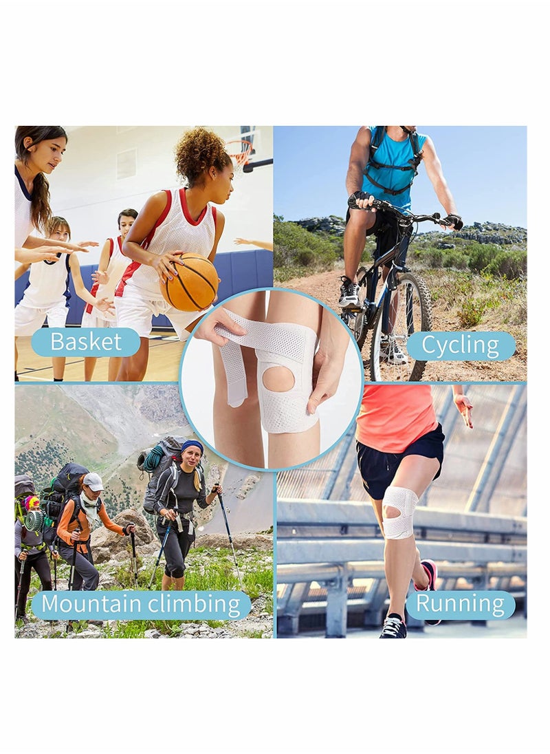 KASTWAVE - Knee Brace with Side Stabilizers Relieve Meniscal Tear Knee Pain ACL MCL Arthritis, Breathable Adjustable Knee Support Suitable for Men and Women with Sports Injuries - Image 1