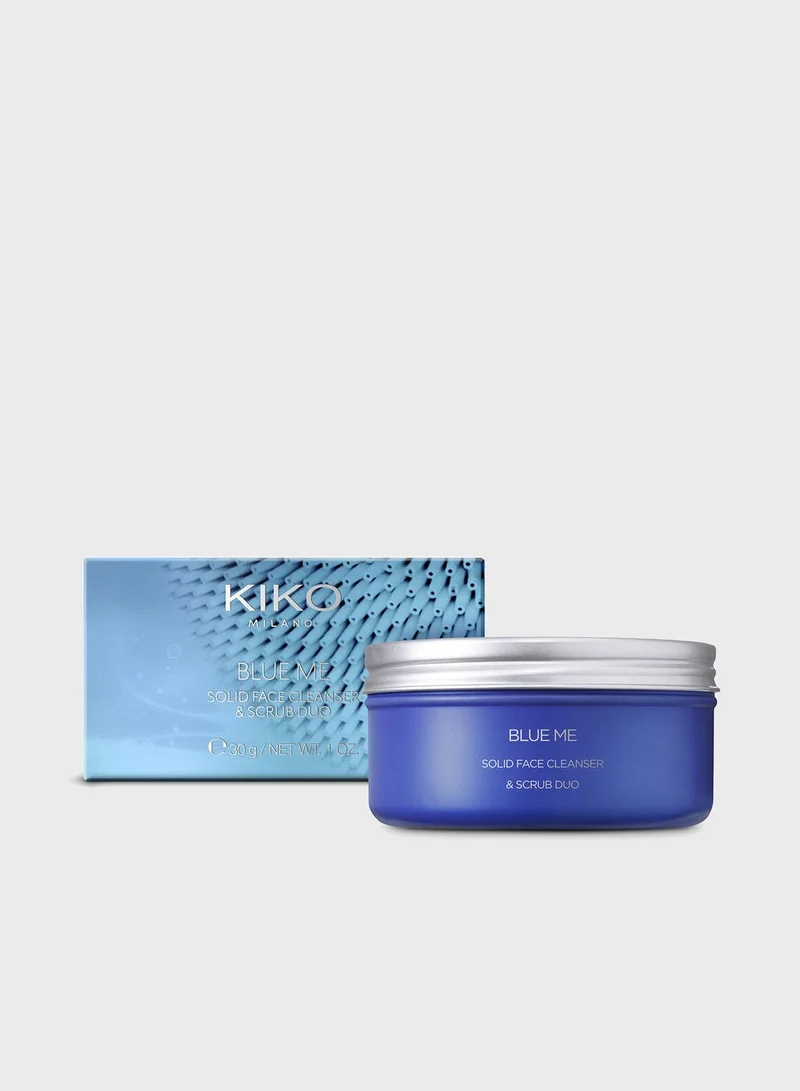 KIKO MILANO Blue Me Solid Face Cleanser & Scrub Duo