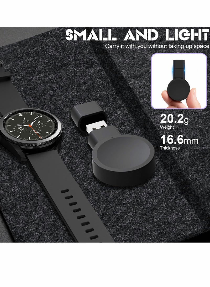 Excefore Samsung Galaxy Watch 5/4/3 Active 2 Charger USB Travel Cordless Wireless car Charger Keychain for Samsung Galaxy Watch5 Pro Watch4 Classic Watch3 Active & Active2 Accessories  - Image 5