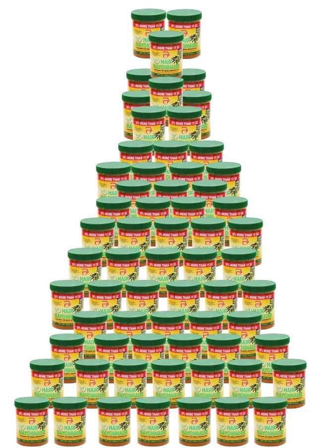 PYRON 65 Pieces Hair Mayonnaise Treatment for Weak & Damaged Hair with Olive Oil 500grams  - Image 1