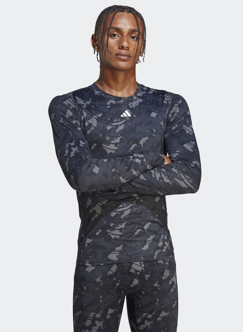 Adidas Techfit Aop T-Shirt