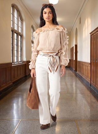 Gabriella Ruffle Long Sleeve Top