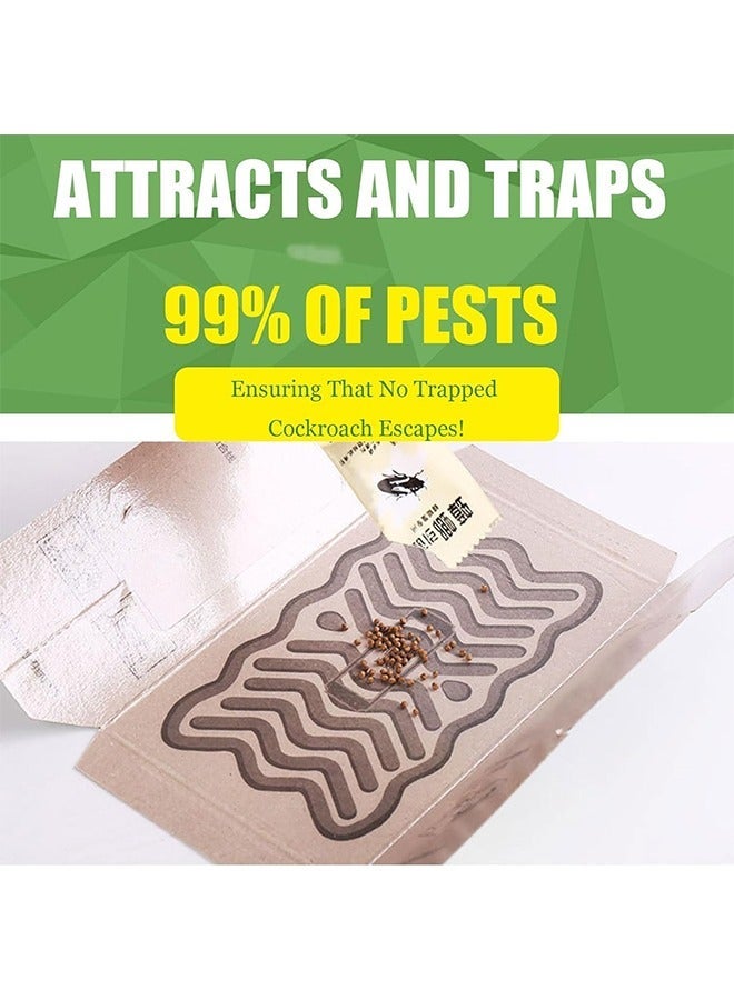 GREEN KILLER 40 Roach Traps Killer,  With 10 Pairs of Disposable Gloves,Crawling Insect Bug Spider Cricket Ant Bait Trap Indoor infestation, Adhesvie Sticky Glue Trap Cockroach Home, Roach Traps, Roach Motel, for House Garage, Pet Safe Pest  Control - Image 5