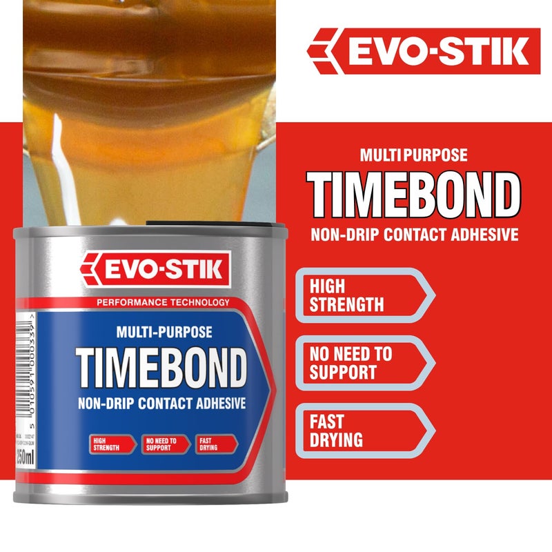 EVO-STIK Timebond Non-Drip Contact Adhesive 250ml - Image 4