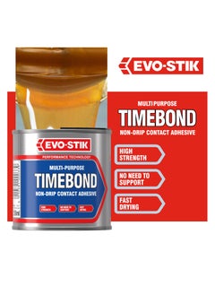Bostik Timebond Contact Adhesive, High-Strength, Non-Drip, Multipurpose, 250ml  - Image 4