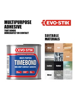 Bostik Timebond Contact Adhesive, High-Strength, Non-Drip, Multipurpose, 250ml  - Image 5