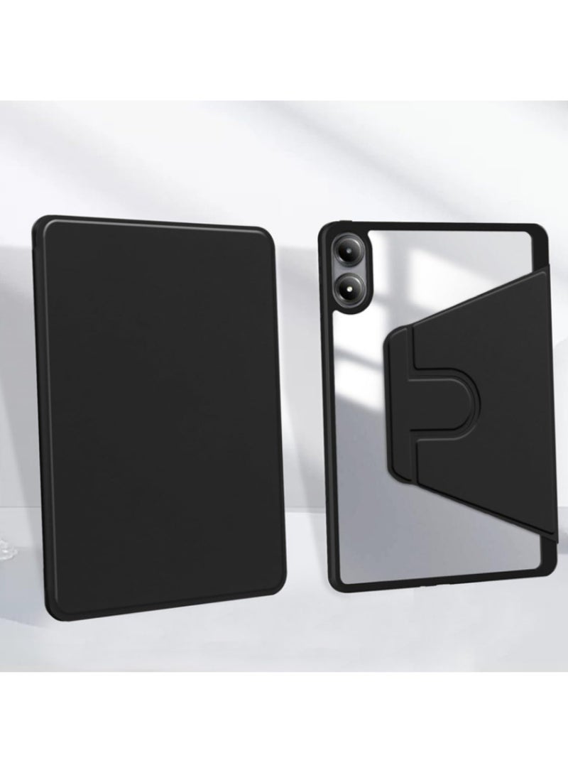 Rock Pow Case for Honor Pad X9 11 inch 2024/X8a 11 inch 2024 with Pencil Holder, Clear Back Case 360 Degree rotation Stand Cover with Auto Sleep/Wake for Honor Pad X8a 11inch/X9 11inch 2024 - Image 5