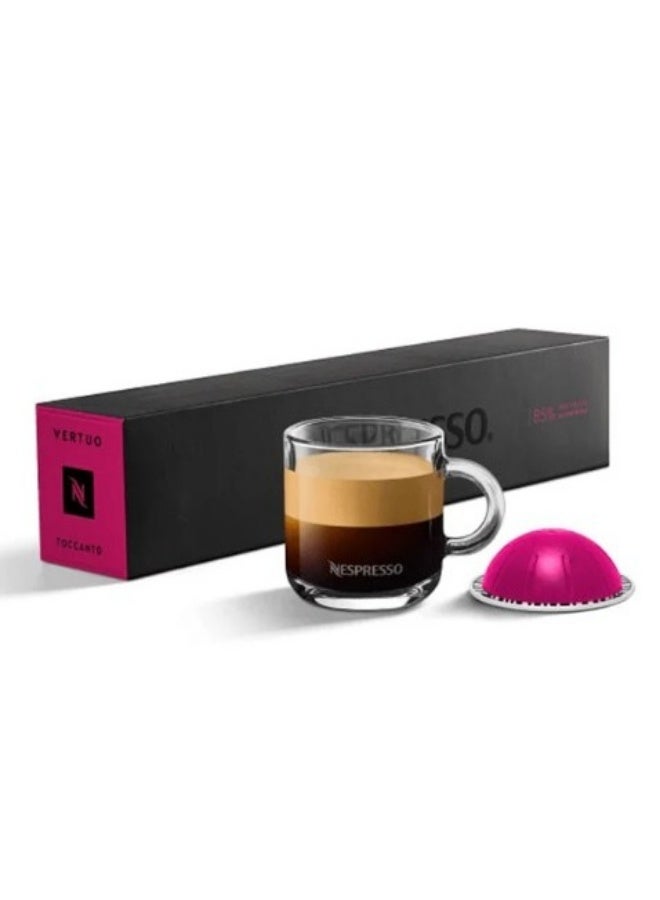 NESPRESSO VERTUO COMPATIBLE - TOCCANTO - 10 CAPSULES
