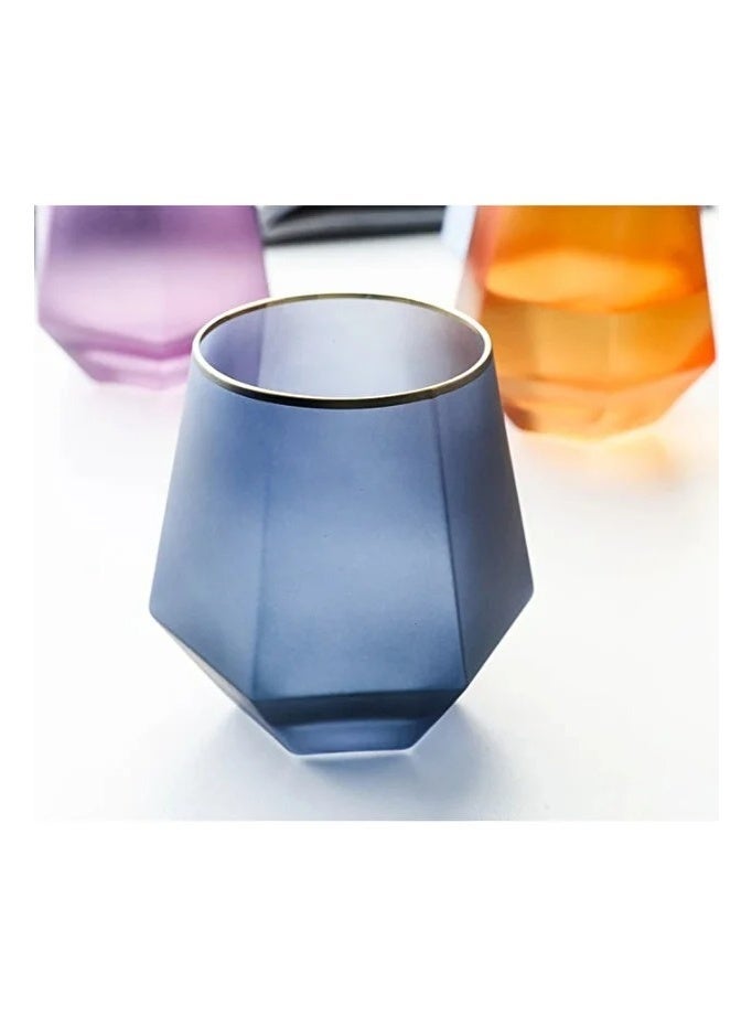 Jarrah 300ml frosted ribbed glass in sky blue from Jarra - Image 4