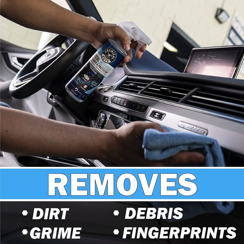 Chemical Guys منظف ومُعزز داخلي شامل من كيميكل غايز، آمن للسيارات والشاحنات وسيارات الدفع الرباعي والدراجات النارية والمركبات الترفيهية والمزيد، 32 أونصة سائلة - Image 4