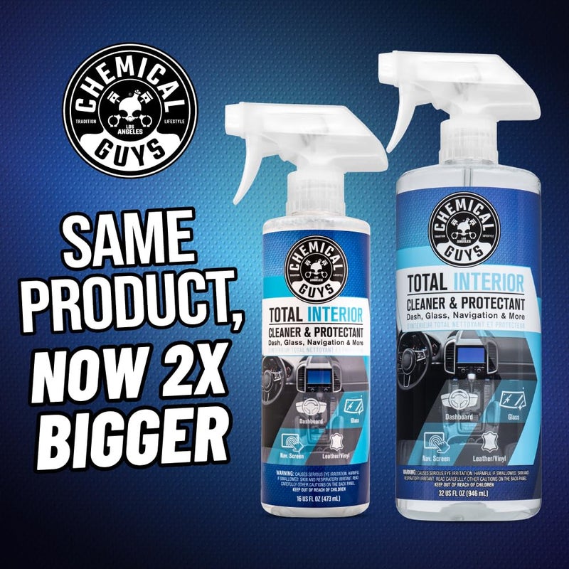 Chemical Guys منظف ومُعزز داخلي شامل من كيميكل غايز، آمن للسيارات والشاحنات وسيارات الدفع الرباعي والدراجات النارية والمركبات الترفيهية والمزيد، 32 أونصة سائلة - Image 2