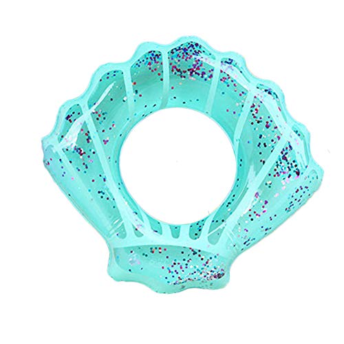 ZaH Shell Swim Rings for Kids Adults Pool Swimming Ring Inflatable Float Raft Water Swim Tube Summer Beach Party Decoration (Blue, Adults) - Image 1