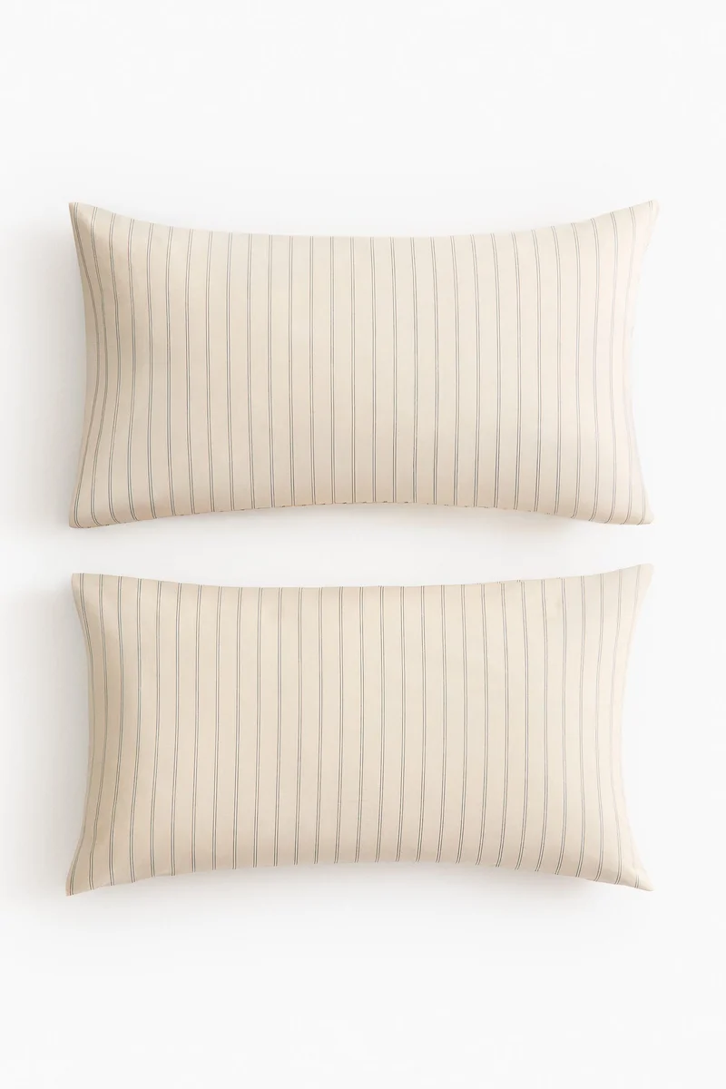 H&M 2-pack patterned pillowcases