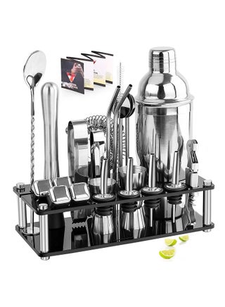 Cocktail Shaker Set  23-Piece Stainless Steel Bartender Kit with Acrylic Stand Cocktail Recipes Booklet Professional Bar Tools for Drink Mixing, Home, Bar, Party - pzsku/Z962CBB997EE0A315F349Z/45/_/1663321698/b64c9692-bf65-41dd-817b-36e9f722396c