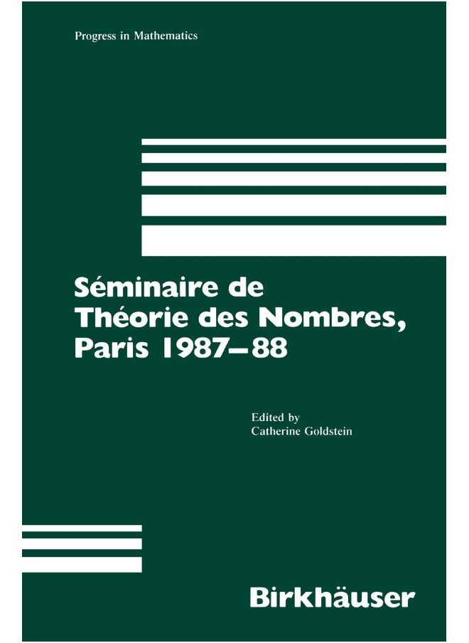 Séminaire de Théorie des Nombres, Paris 1987-88 