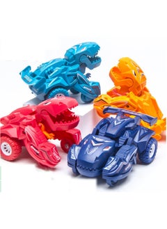 Generic Inertia Car Collision Deformation Dinosaur Car 8 Pack  - Image 1