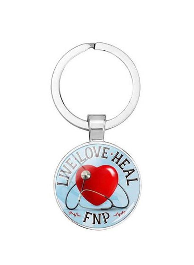 Nurse/Doctor Style Keychain Silver