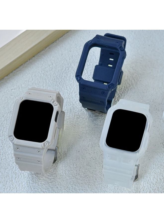 Red Sport Protective Band with Bumper Case for iWatch 38mm 40mm 41mm Series SE 9 8 7 6 5 4 3 2 1 - Image 3