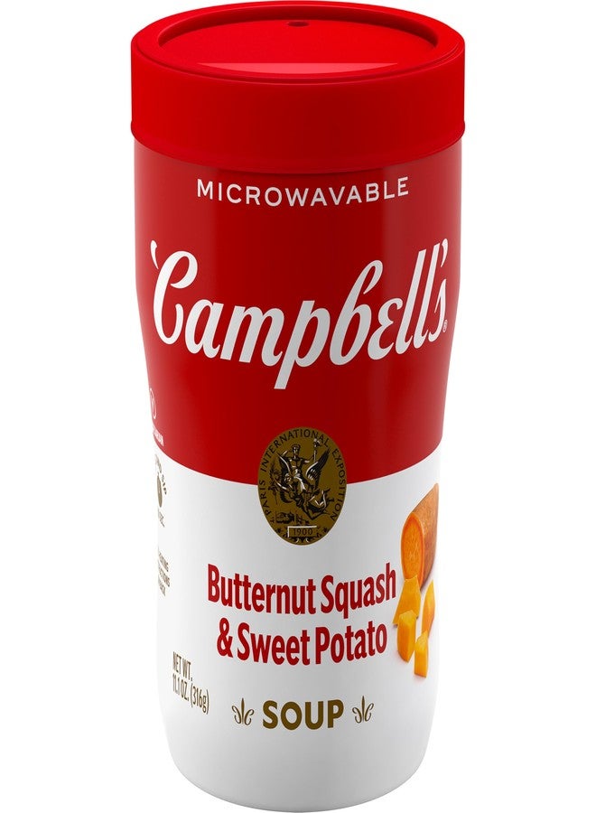 Campbell'S Campbell’s Sipping Soup, Butternut Squash and Sweet Potato Soup, 11.1 oz Microwavable Cup - Image 1