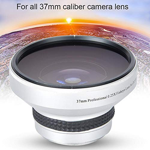 Serounder 37mm 0.25X Super Fisheye Lens Additional Lens,Aluminum Alloy 2 Part Removable Macro Close-up Shooting Fisheye Effect Wide View Optical Glass Camera Photography Lens, is for 37mm Camera Lens Default - Image 3