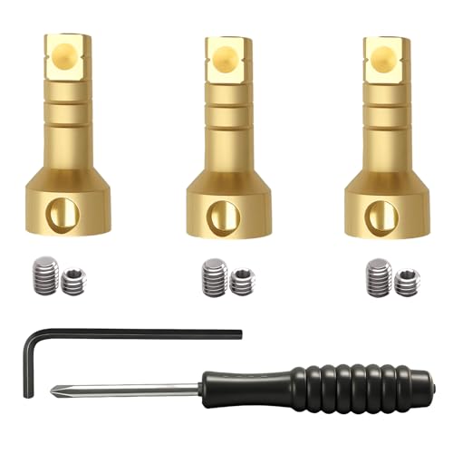 SDRZJX Shower Valve Extension Kit Compatible with 3 and 6 Setting Diverter Cartridges Tub And Shower Faucets Includes Brass Extension Stems Screws and Allen Wrench Replace RP75137 - Image 1