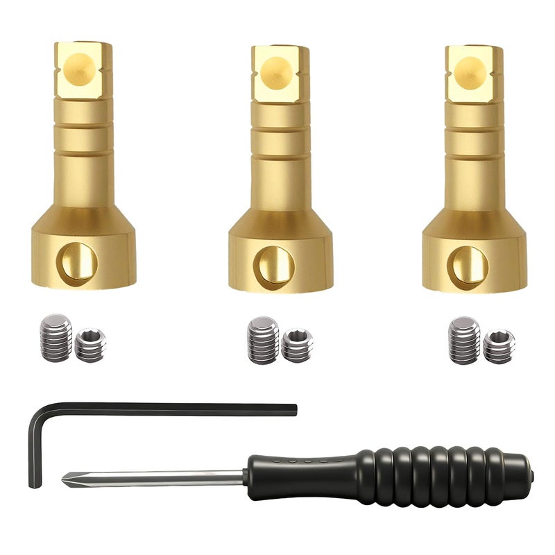 SDRZJX Shower Valve Extension Kit Compatible with 3 and 6 Setting Diverter Cartridges Tub And Shower Faucets Includes Brass Extension Stems Screws and Allen Wrench Replace RP75137 - Image 2