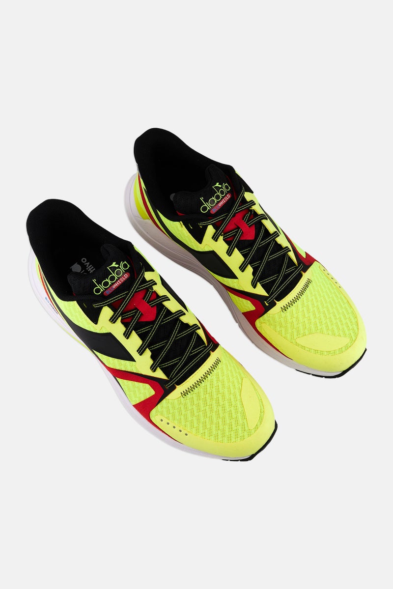 DIADORA أحذية تدريب رجالية مزودة بأربطة، صفراء - Image 2