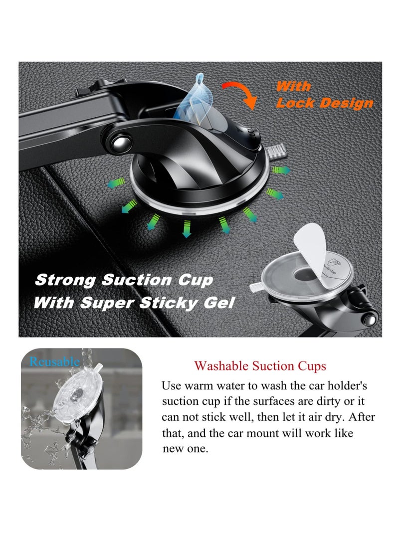 Y&D Phone Accessories Mounts, GPS Suction Cup Mount, Air Vent Car Holder with 17mm Ball for Garmin Swivel Mounting Pattern Mount nuvi - Image 4