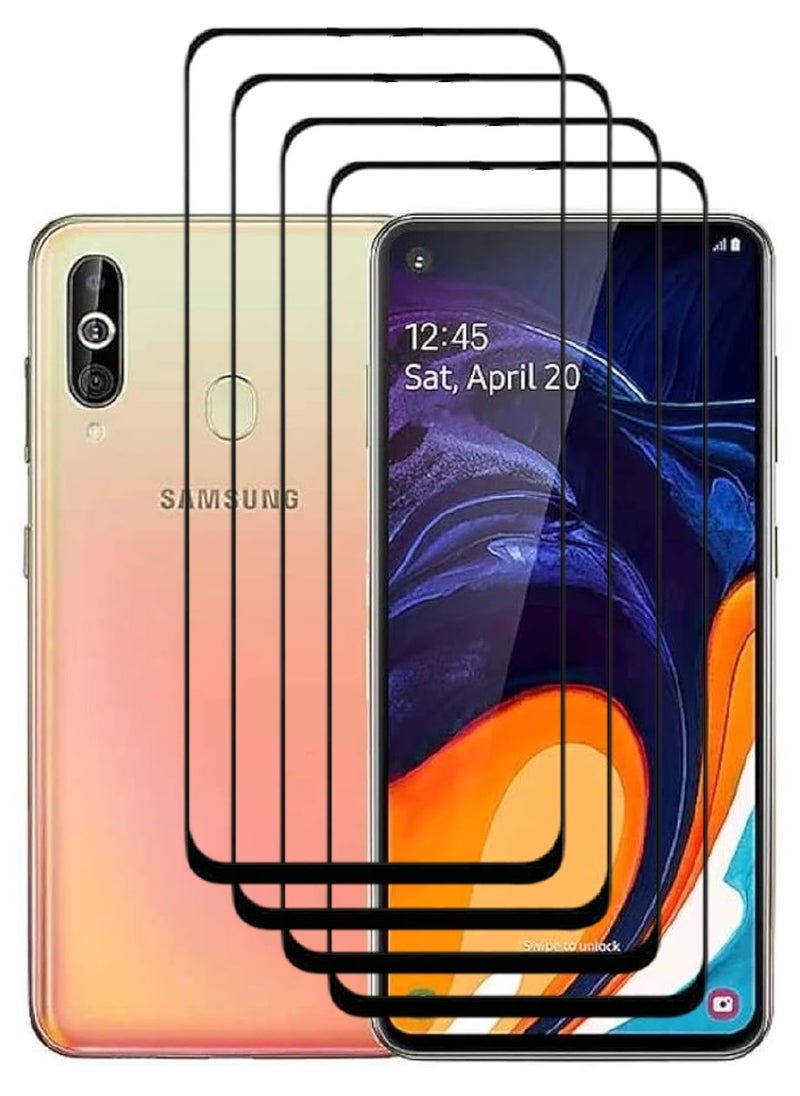 AINA 4 Pieces Tempered Glass Screen Protector 5D Designed For Samsung Galaxy A60 Full Glue Edge to Edge Full Screen Coverage And Bubble Free - Image 1